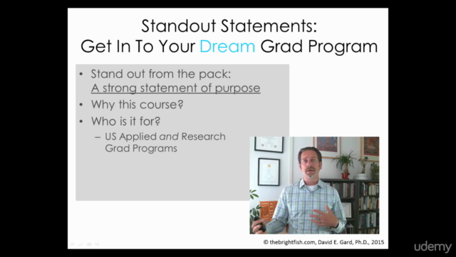 Standout Statements - Get in to Your Top Graduate Program  – Screenshot 2