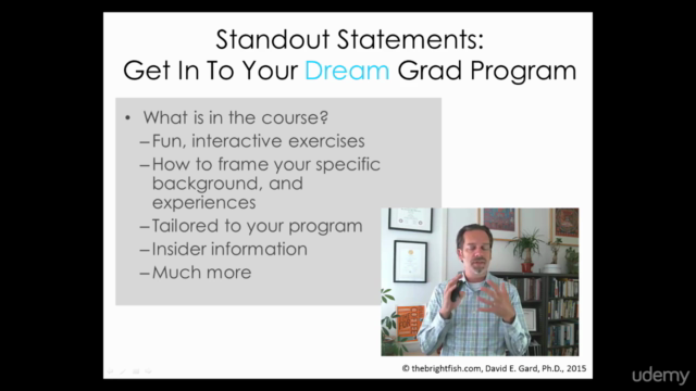 Standout Statements - Get in to Your Top Graduate Program  – Screenshot 4