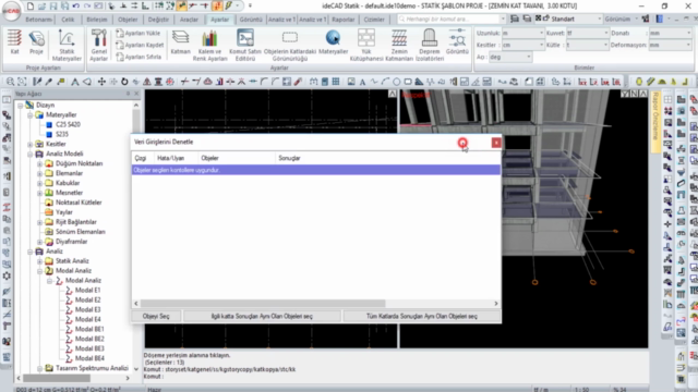 Sıfırdan 2018 Deprem Yönetmeliğine göre İDECAD V10 Eğitimi – Screenshot 3