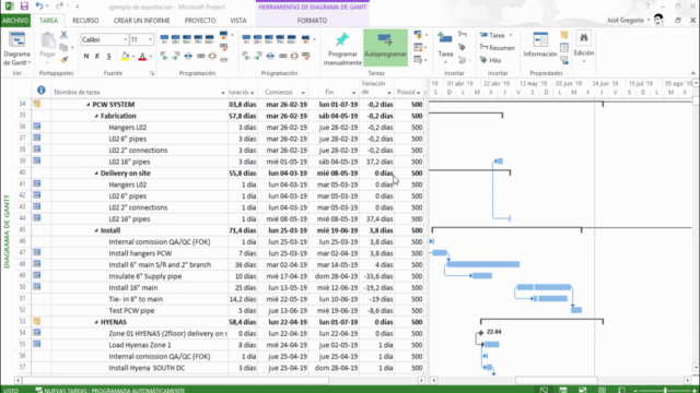 Administración de Proyectos con Ms Project, nivel AVANZADO – Screenshot 1
