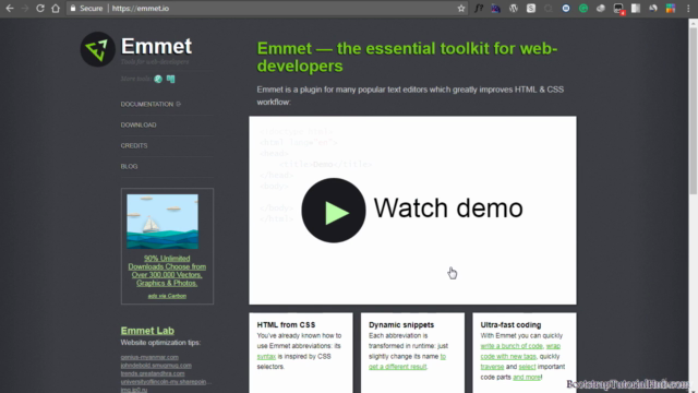 Code Mobile first websites Rapidly with Emmet & Bootstrap 4 – Screenshot 1