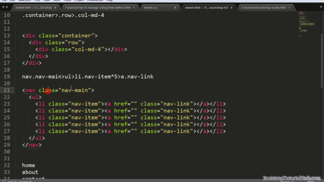 Code Mobile first websites Rapidly with Emmet & Bootstrap 4 – Screenshot 3