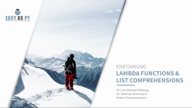 Lambda Funktionen & List Comprehensions in Python – Screenshot 1