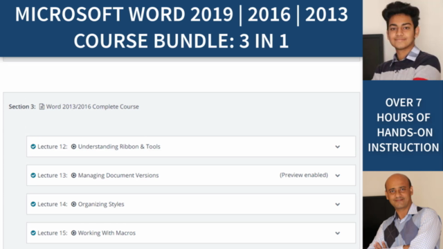 Microsoft Word 2019-2016-2013 Course Bundle: 3 In 1 – Screenshot 2