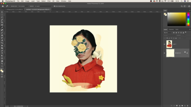 Digital collage Floral Portrait made easy – Screenshot 1