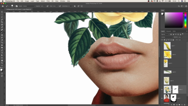 Digital collage Floral Portrait made easy – Screenshot 2