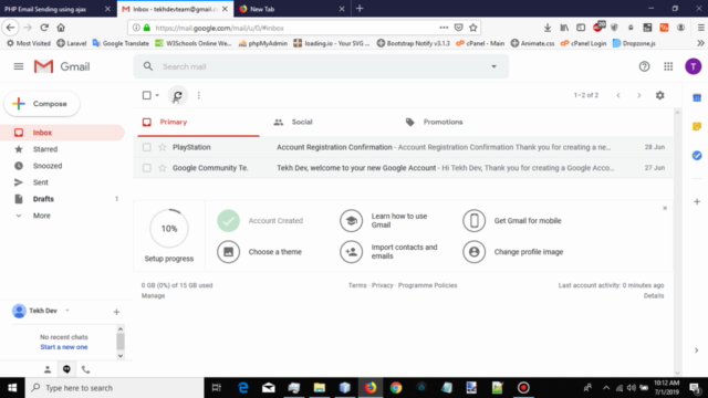 Sending Mail in PHP using PHP MAILER – Screenshot 3