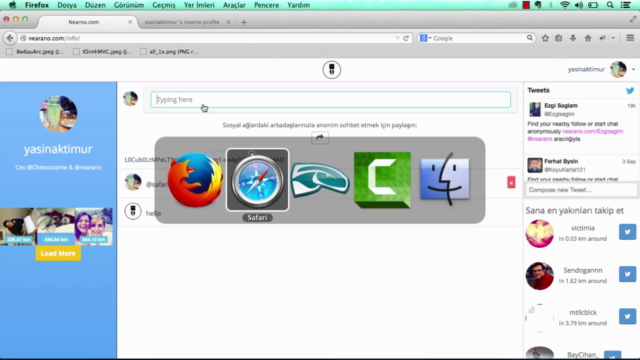 Node.js socket.io ve redis kullanarak real-time chat örneği – Screenshot 3