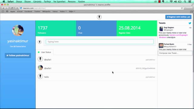 Node.js socket.io ve redis kullanarak real-time chat örneği – Screenshot 4