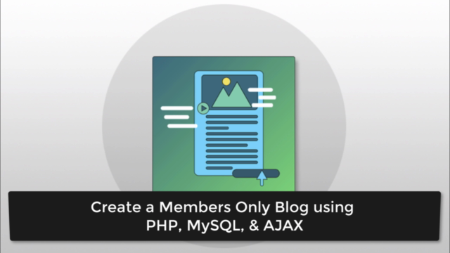 Create a Members Only Blog using PHP, MySQL, & AJAX - Screenshot_01