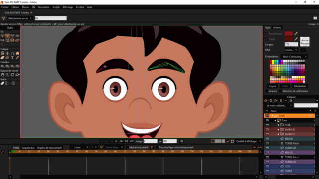Créer et animer un personnage de A a Z avec Moho pro 12, 13 – Screenshot 3