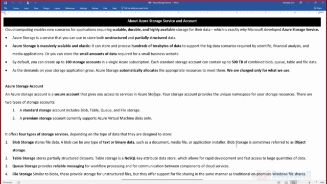 Implement and Manage Azure Storage – Screenshot 2