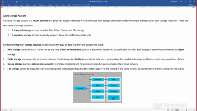Implement and Manage Azure Storage – Screenshot 3