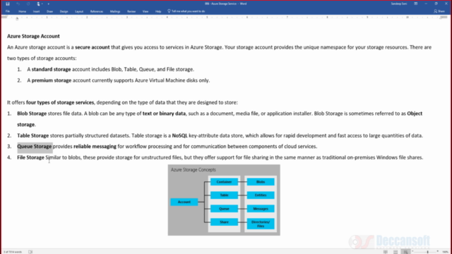Implement and Manage Azure Storage – Screenshot 4