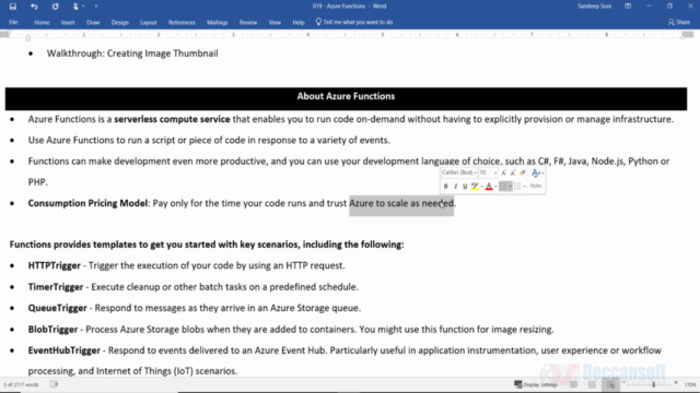All about Azure Functions - Become an Azure Proessional - Screenshot_02