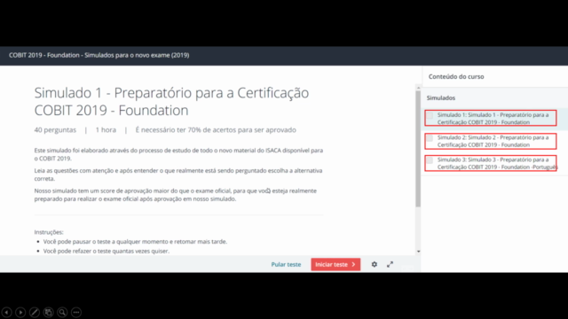 COBIT 2019 - Foundation - Simulados para o novo exame (2019) – Screenshot 1