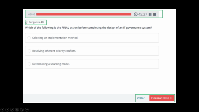 COBIT 2019 - Foundation - Simulados para o novo exame (2019) – Screenshot 2