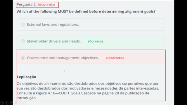 COBIT 2019 - Foundation - Simulados para o novo exame (2019) – Screenshot 4