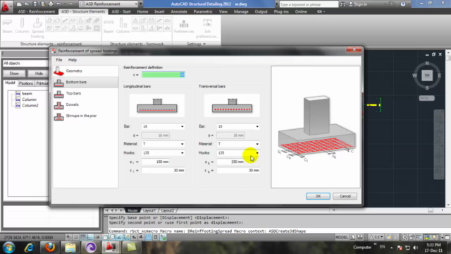 Learn Autodesk®AutoCAD Structural Detailing®l Concrete Model – Screenshot 3