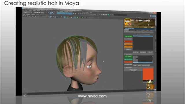 Creating realistic hair in Autodesk Maya ANY VERSION – Screenshot 1