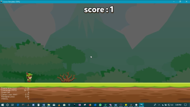 Create a 2D endless runner game with Cocos Creator – Screenshot 1