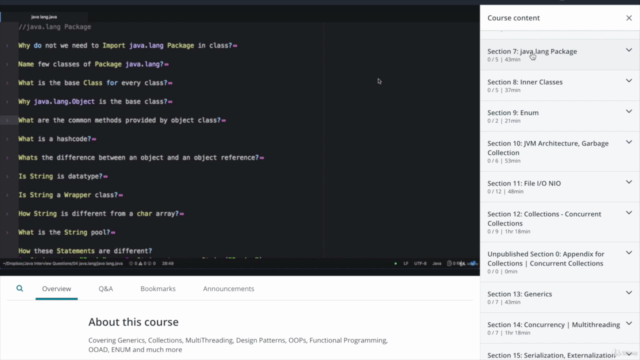 Java Interview Questions Boot Camp - 1000+ Q& A Master Class – Screenshot 2