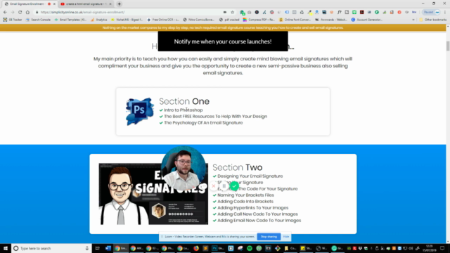#1 Professional Email Signature Creation: Photoshop to HTML – Screenshot 1