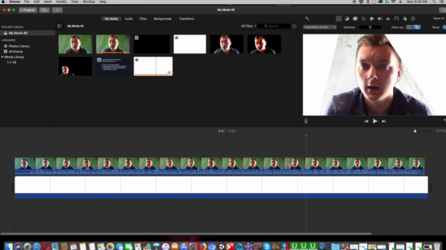 Video Editing iMovie/green screen – Screenshot 3