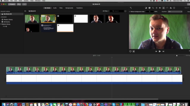 Video Editing iMovie/green screen – Screenshot 4