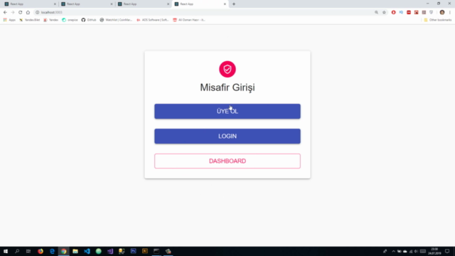 Uygulamalı REACT HOOKS ve REACT NATIVE Kursu – Screenshot 4