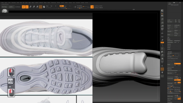 Modeling A Realistic Sport Shoes In Zbrush - Screenshot_01