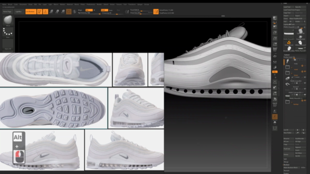 Modeling A Realistic Sport Shoes In Zbrush - Screenshot_02