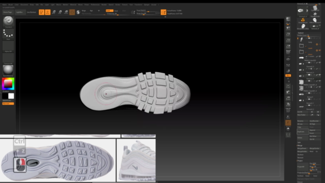 Modeling A Realistic Sport Shoes In Zbrush - Screenshot_03