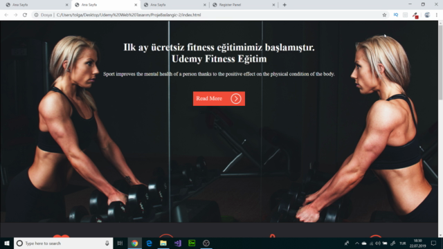 HTML,CSS ve Bootstrap ile Web Projeleri – Screenshot 1