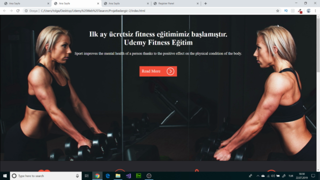 HTML,CSS ve Bootstrap ile Web Projeleri – Screenshot 2