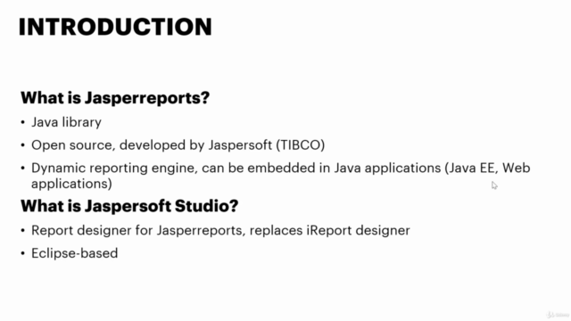Building reports in Java with JasperReports and JasperStudio – Screenshot 1
