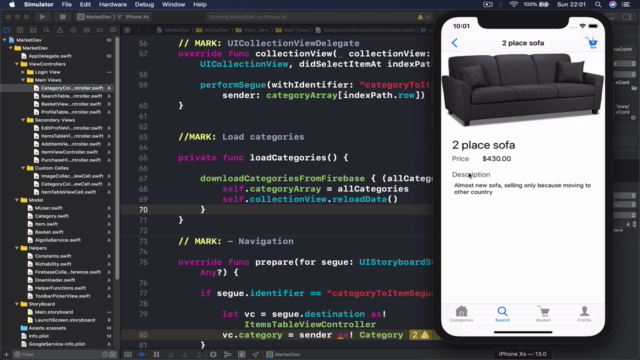iOS 13 Online Shop Application, Build e-Market, for sale – Screenshot 3