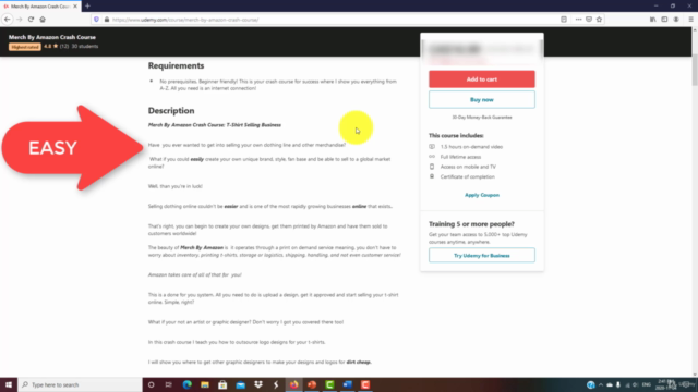 Merch By Amazon Crash Course – Screenshot 1