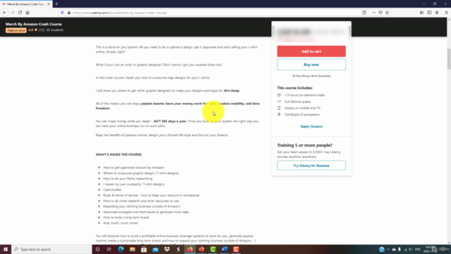 Merch By Amazon Crash Course – Screenshot 3