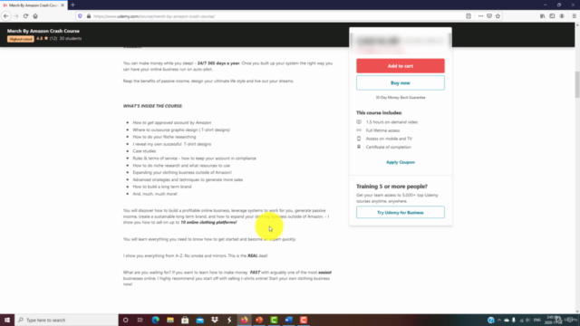 Merch By Amazon Crash Course – Screenshot 4