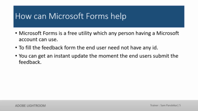 Automating feedbacks using Microsoft Forms – Screenshot 4