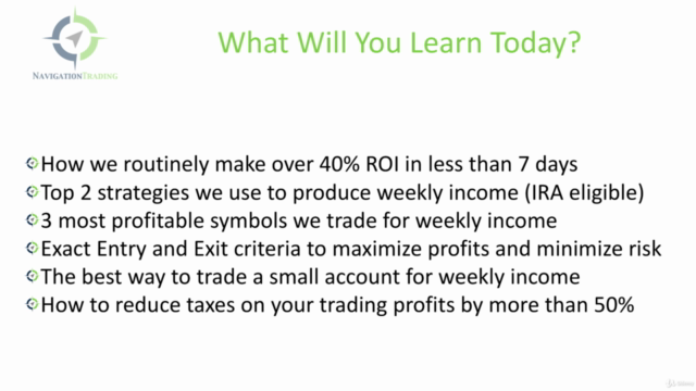 Trading Options for Weekly Income – Screenshot 1
