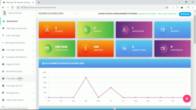 Build Complete School Management System Using PHP Framework - Screenshot_04