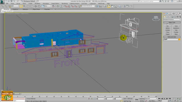 3ds max Modellazione Architettonica Esterni Corso Completo. – Screenshot 1