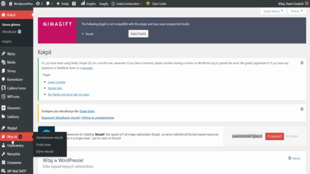 Wordpress krok po kroku. – Screenshot 2