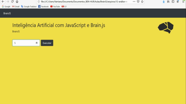 Inteligência Artificial com JavaScript e BrainJS – Screenshot 4