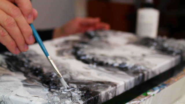 ACRYLIC FLOW GEODES Acrylic Abstract Painting for Beginners – Screenshot 3