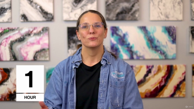ACRYLIC FLOW GEODES Acrylic Abstract Painting for Beginners – Screenshot 4