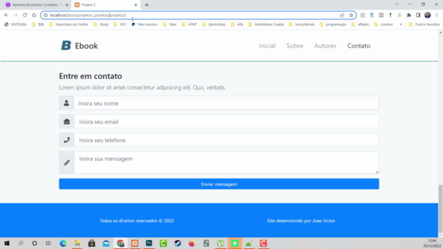 Aprenda Bootstrap Completo - 5 Projetos Finais + Bônus – Screenshot 1