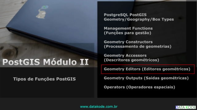 PostGIS Módulo II – Screenshot 1